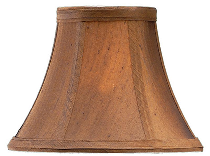 Coniston Brown Faux Silk Clip On Cotton Wall Light Chandelier Shade