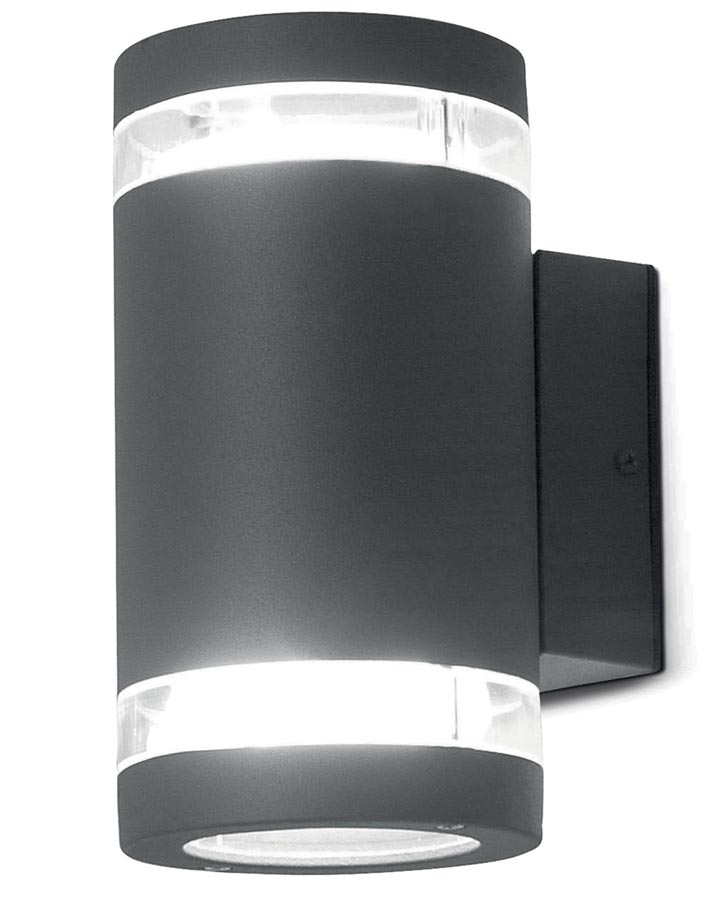 Elstead Magnus 2 Light Outdoor Wall Up & Down Light Graphite