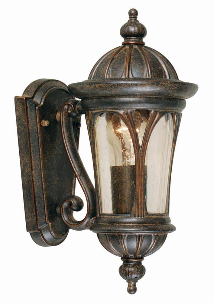 Elstead New England 1 Light Small Outdoor Wall Lantern Bronze