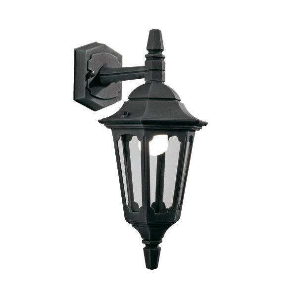 Elstead Parish Mini 1 Light Downward Outdoor Wall Lantern Black