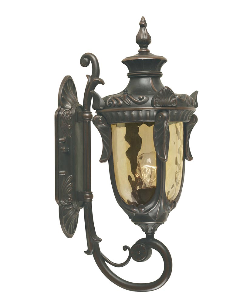 Elstead Philadelphia 1 Light Medium Outdoor Wall Lantern Old Bronze Up