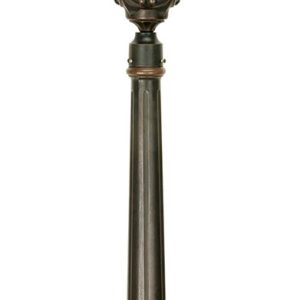 Elstead Philadelphia 1 Light Outdoor Pillar Lantern Old Bronze