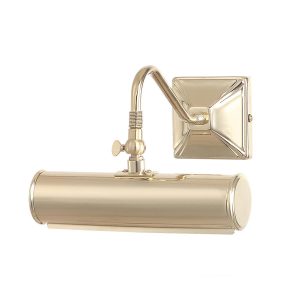 Elstead traditional 19cm small adjustable picture light in polished brass