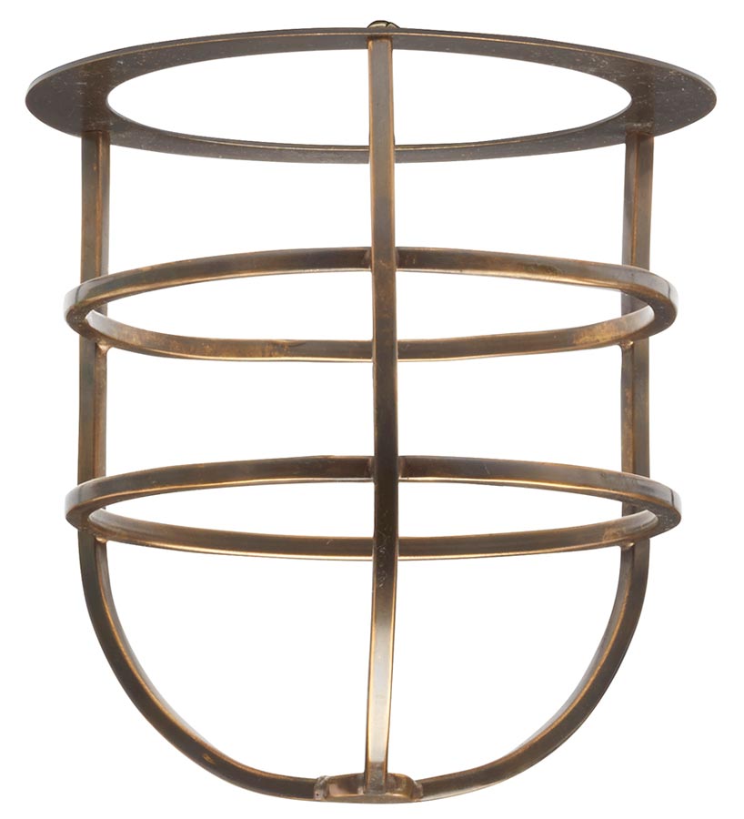 Elstead Shade Cage Accessory Sheldon & Somerton Aged Solid Brass