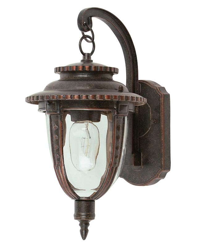 Elstead St Louis 1 Light Medium Outdoor Wall Lantern Weathered Bronze