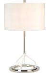 Elstead Vincenza 1 Light Table Lamp White Polished Nickel