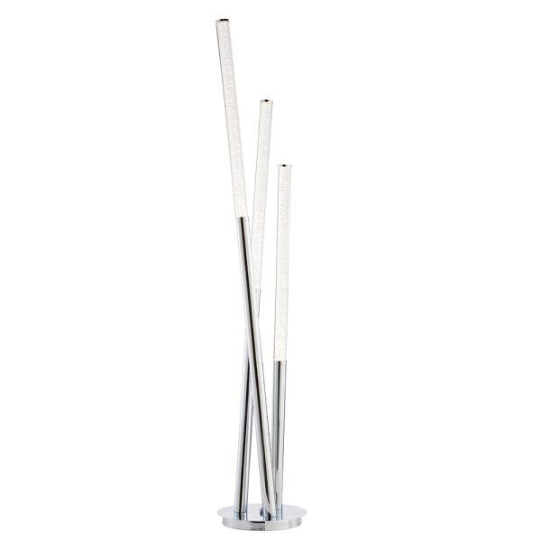 Endon Glacier 3 light LED floor lamp in polished chrome main image