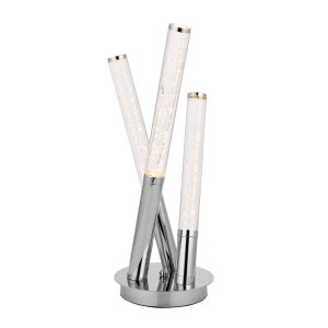 Endon Glacier 3 light LED table lamp in polished chrome main image