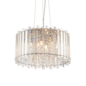 Endon Hanna crystal 5 lamp pendant ceiling light main image