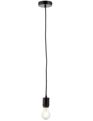 Ceiling Pendant Cable Set E27 Shade Ring Matt Black