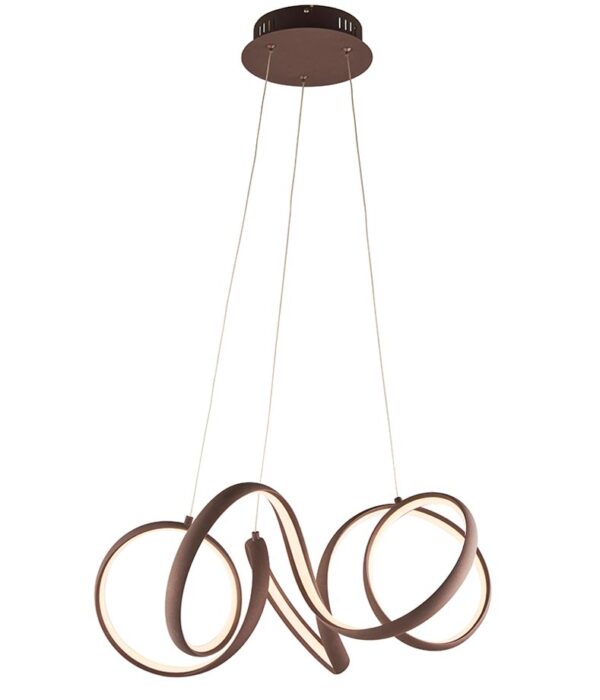 Endon Synergy Dimmable LED 50cm Pendant Ceiling Light Coffee