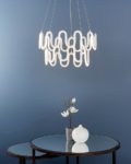 Endon Cern 2 Light Dimmable LED Ceiling Pendant White