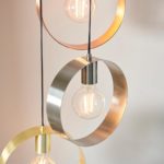 Endon Hoop Contemporary 3 Light Ceiling Pendant Multi Plated Finish