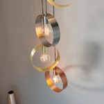 Endon Hoop Contemporary 5 Light Ceiling Pendant Multi Plated Finish