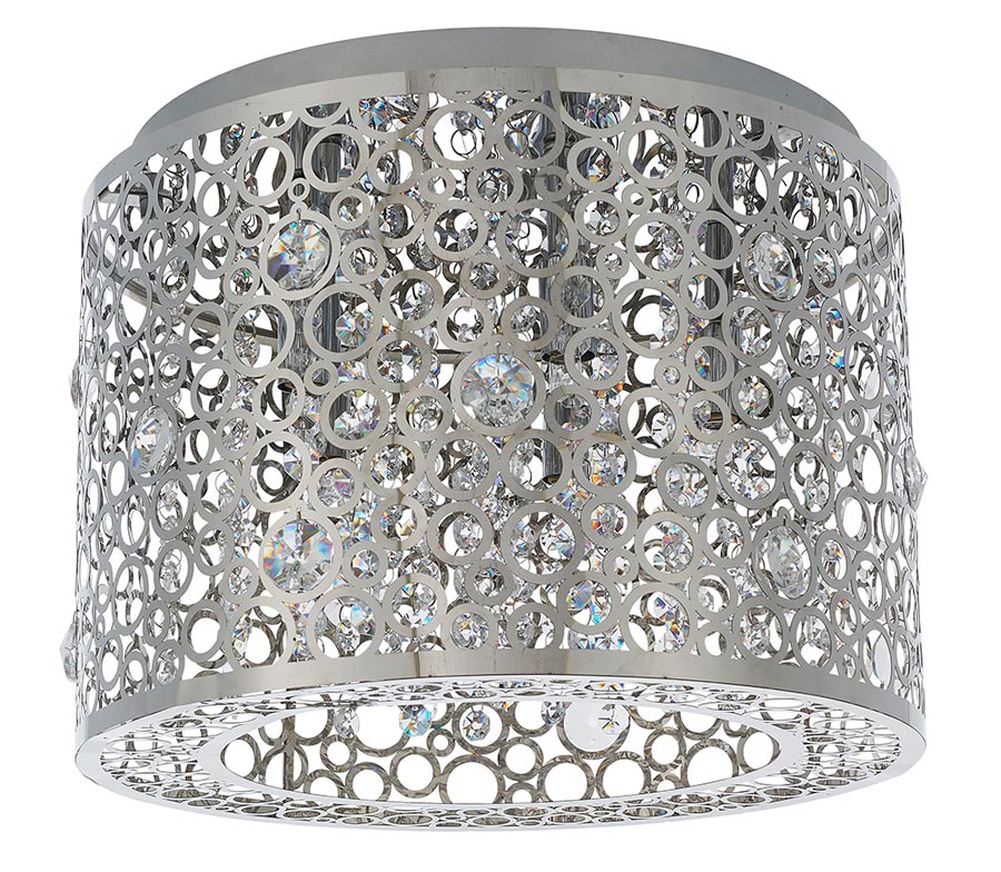 Endon Fayola 5 Lamp Flush Mount Ceiling Light Chrome K5 ...
