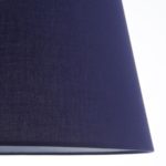 Evie Tapered 14" Navy Blue Cotton Table / Ceiling Lamp Shade