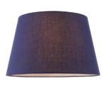 Evie Tapered 14" Navy Blue Cotton Table / Ceiling Lamp Shade