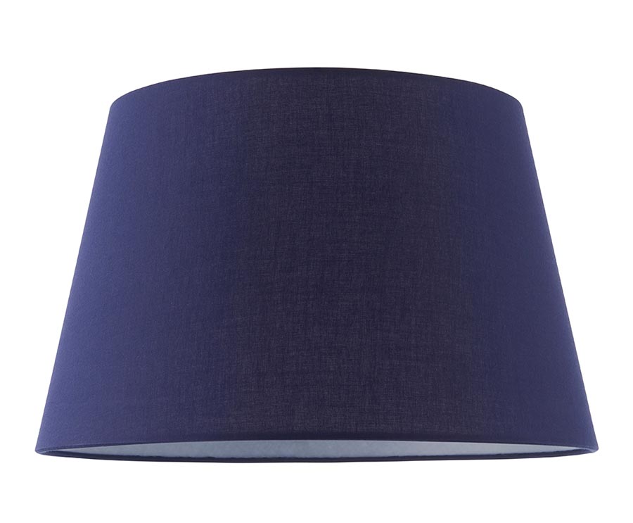 Evie Tapered 14″ Navy Blue Cotton Table / Ceiling Lamp Shade
