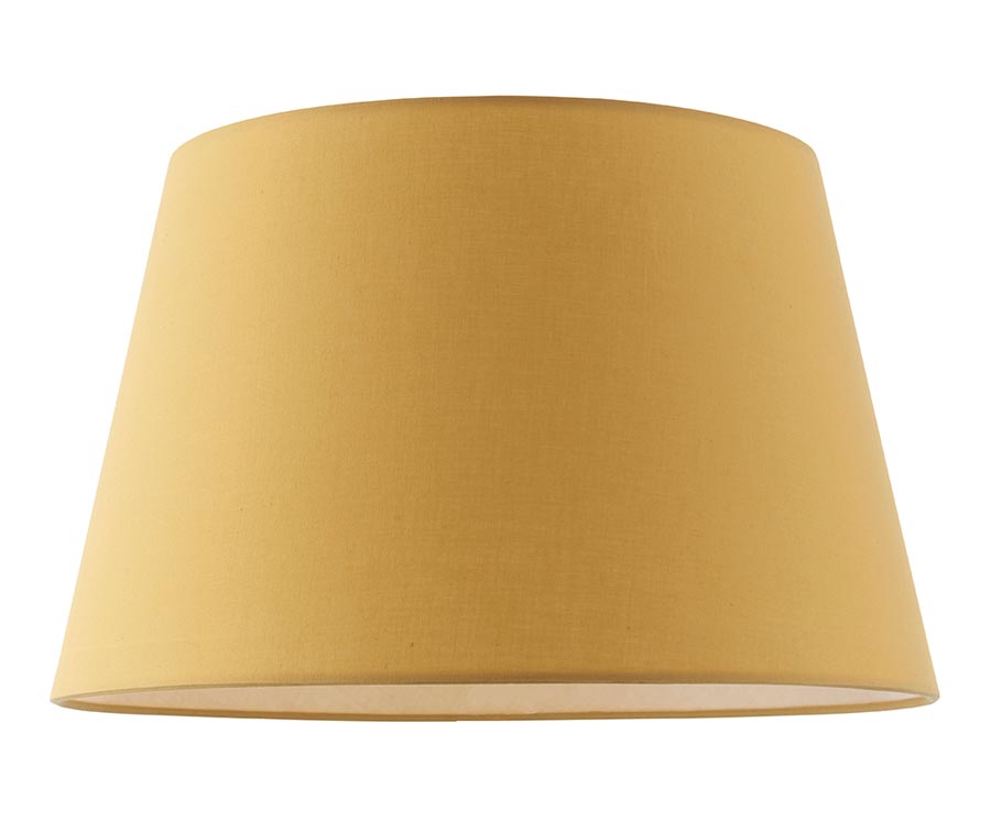 Evie Tapered 14″ Yellow Cotton Table / Ceiling Lamp Shade
