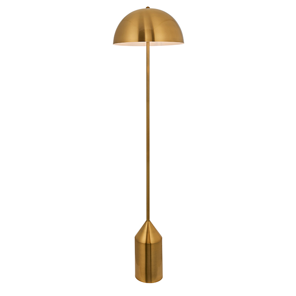 Endon Nova Contemporary 1 Light Floor Lamp Standard Antique Brass
