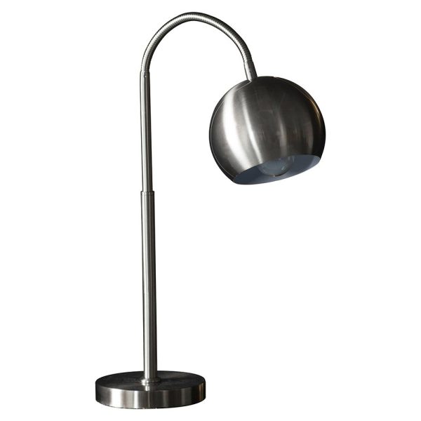 Endon Balin flexible head 1 light table task lamp brushed chrome main image