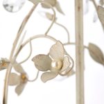 Endon Lullaby 3 Light Chandelier Country Cream & Gold Acrylic Drops