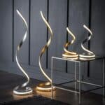 Endon Aria Contemporary 14w LED Ribbon Table Lamp Gold Leaf Finish