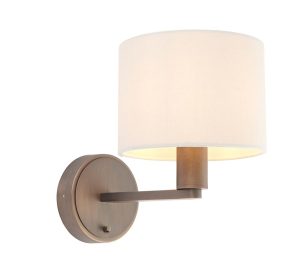 Endon Daley switched single wall light antique bronze main image