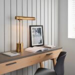 Endon Hiero Classic Colonial Style 1 Light Solid Brass Desk Task Lamp