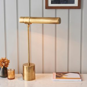 Hiero Colonial style 1 light solid brass desk or task lamp roomset