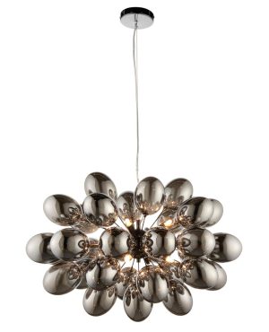Infinity 8 lamp black chrome ceiling pendant electroplated glass main image