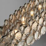 Endon Marella 8 Light Ceiling Pendant Polished Nickel Handmade Glass