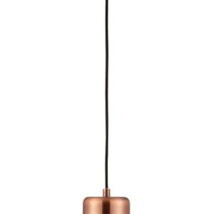 Endon Nicola 1 Light Wire Drum Pendant Ceiling Light Antique Copper
