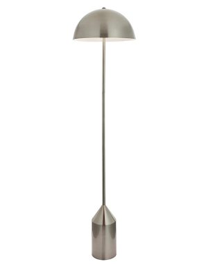 Nova contemporary floor lamp standard brushed nickel main image
