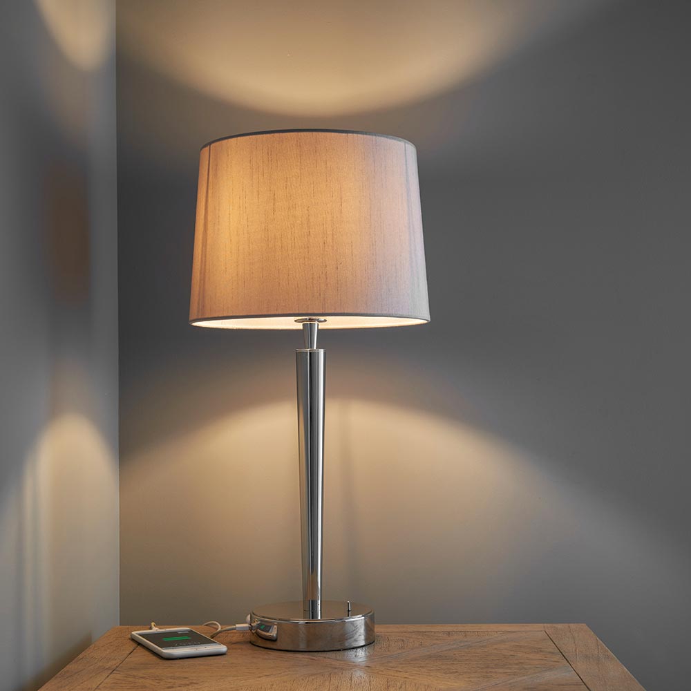 bedside lamp with usb charging port