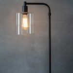 Endon Toledo 1 Light Modern Industrial Style Floor Lamp Matt Black