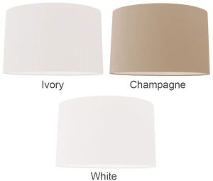 Oval hard backed lamp shade colour choice