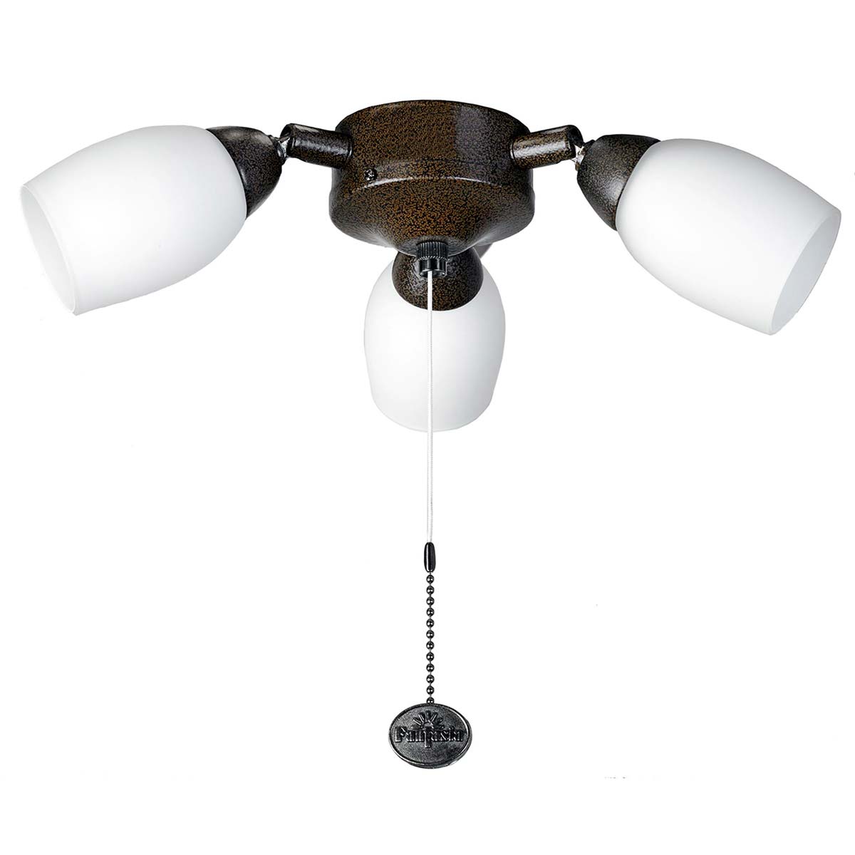 Amorie Chocolate Brown Fantasia Fan 3 Light Kit