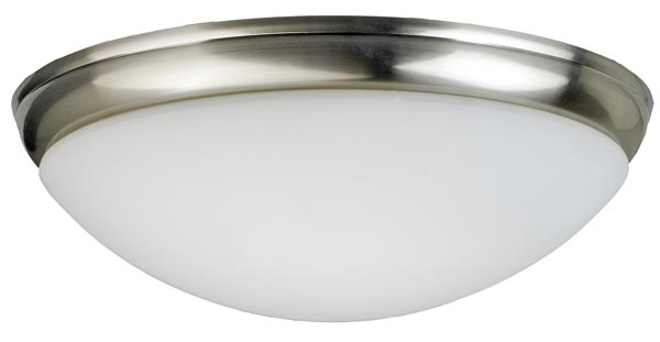 Fantasia Aries Domed Fan Light Kit Brushed Nickel