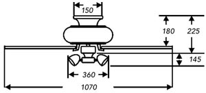 Fantasia Belaire Combi 42-inch ceiling fan with light dimensions