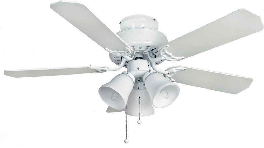 kalender lektie I detaljer Fantasia Belaire Combi 42" Ceiling Fan Light Kit Gloss White 110477