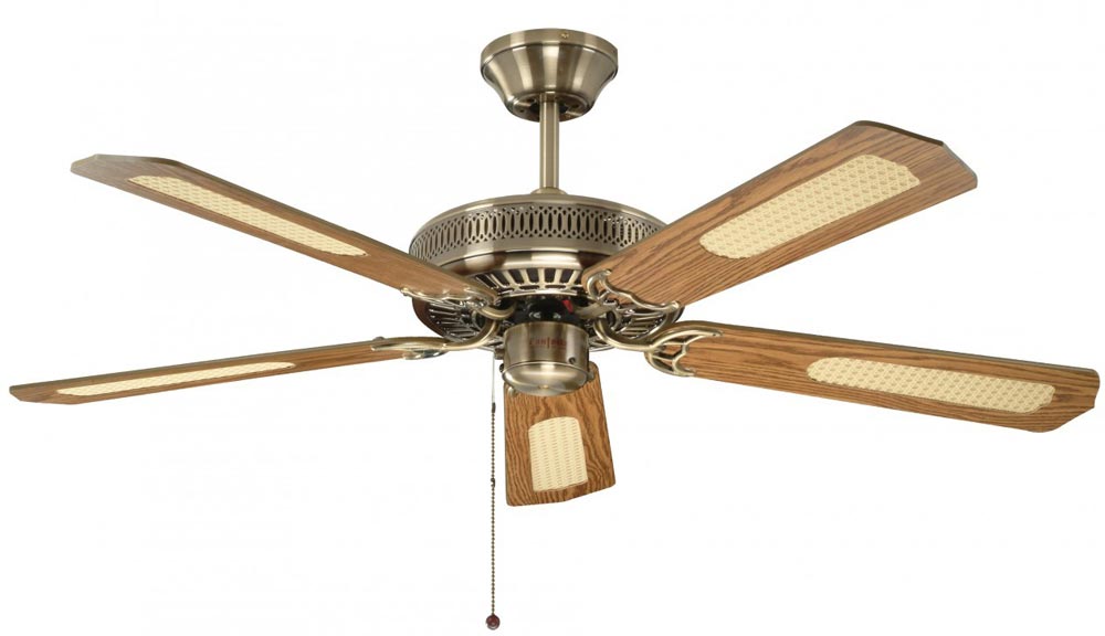 Fantasia Classic 52″ Ceiling Fan Without Light Antique Brass