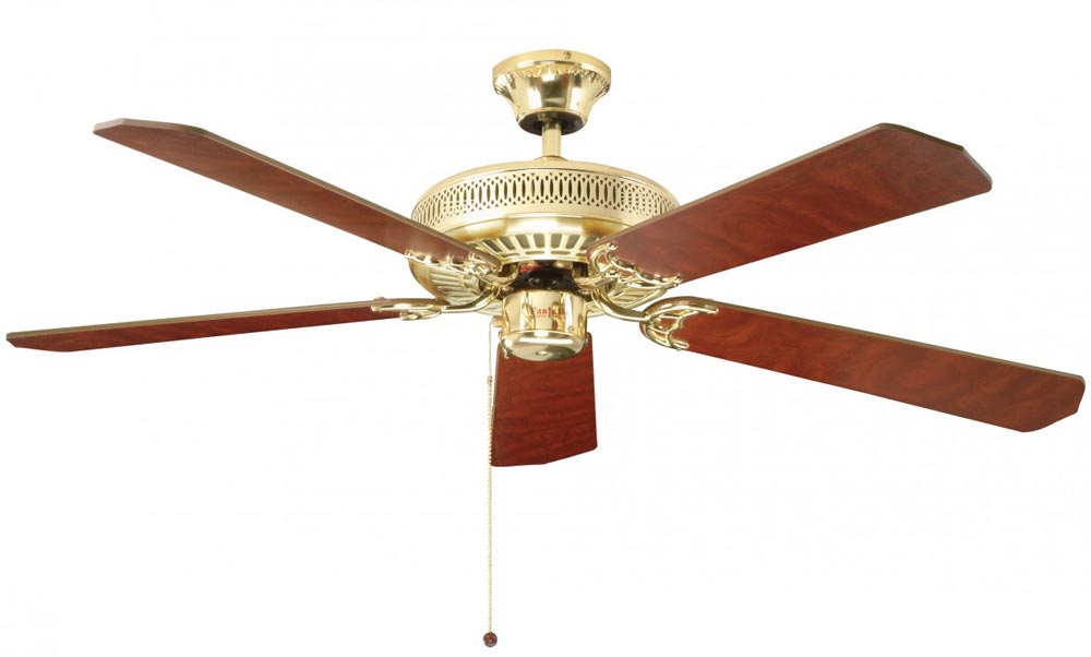 Fantasia Classic 52″ Ceiling Fan Without Light Polished Brass