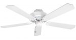 Fantasia Classic 52" Ceiling Fan Without Light Gloss White