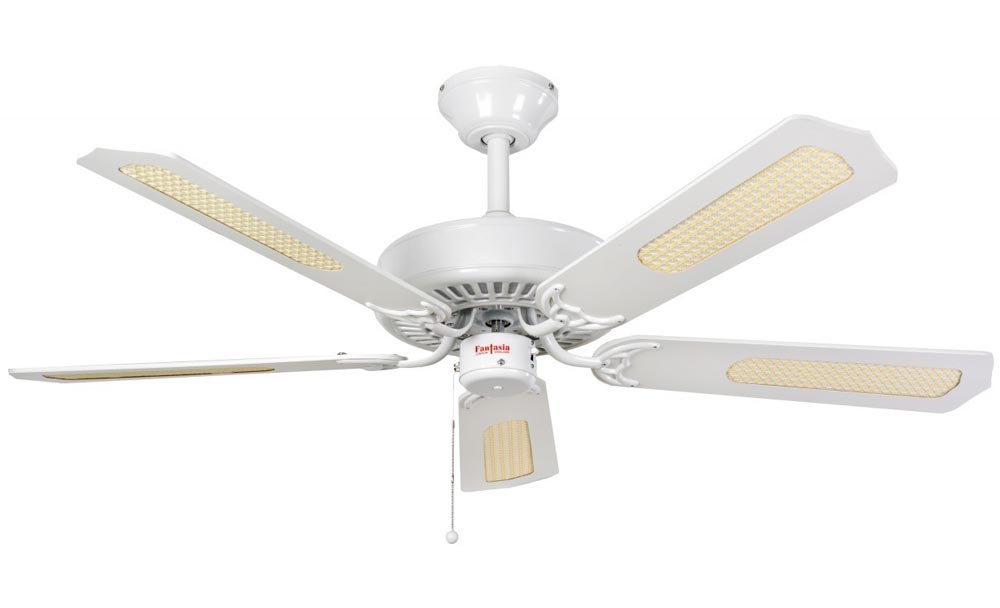 Fantasia Classic 52 Ceiling Fan Without Light Matt White 110033 - Tpl Lighting Ceiling Fan Design Co