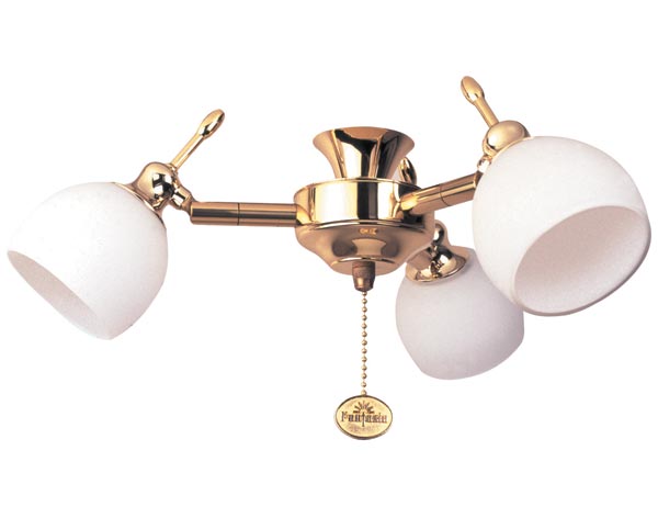 Florence Polished Brass Fantasia Fan, Universal Ceiling Fan Light Kit Polished Brass