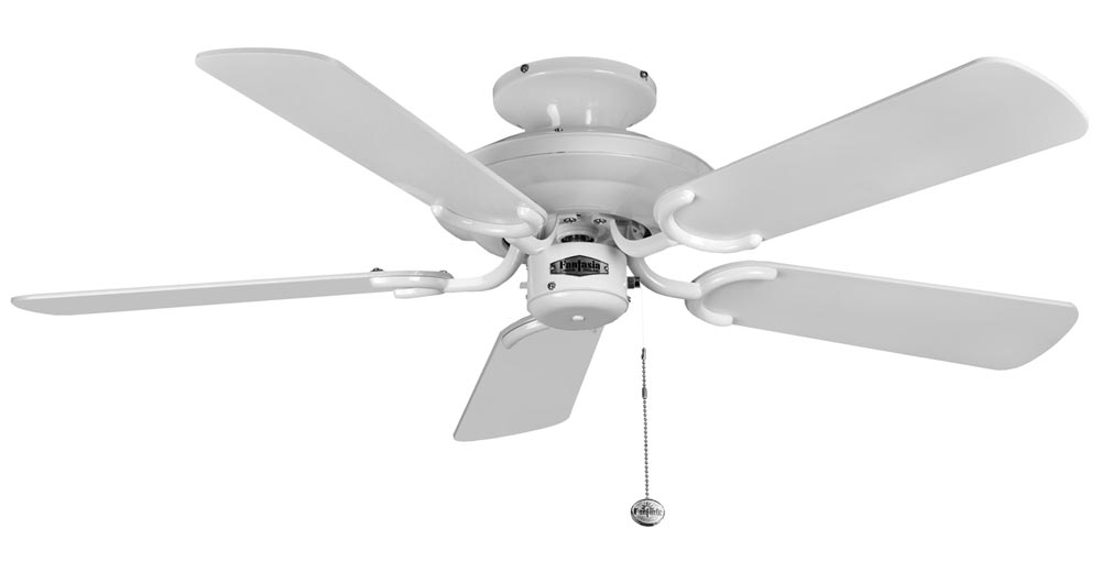 Fantasia Mayfair 42″ Ceiling Fan Without Light Gloss White