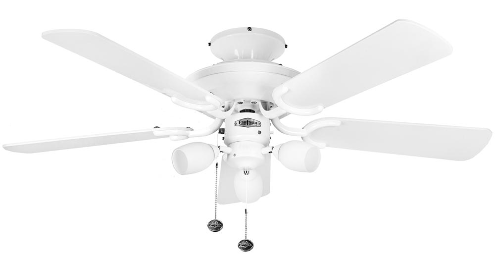 Fantasia Mayfair Combi 42″ Ceiling Fan Light Kit Gloss White