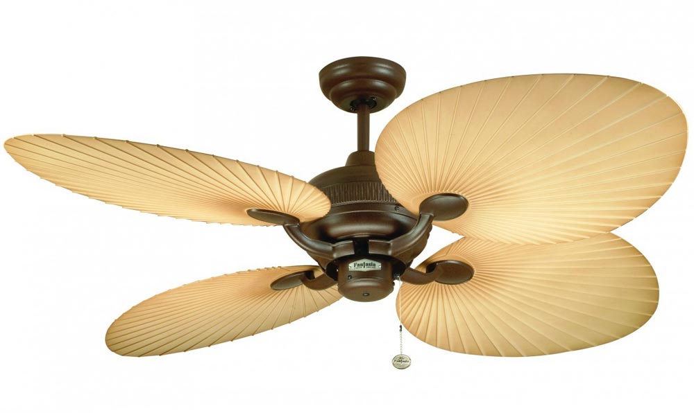 Fantasia Palm 52″ Outdoor Ceiling Fan Chocolate Brown IP54