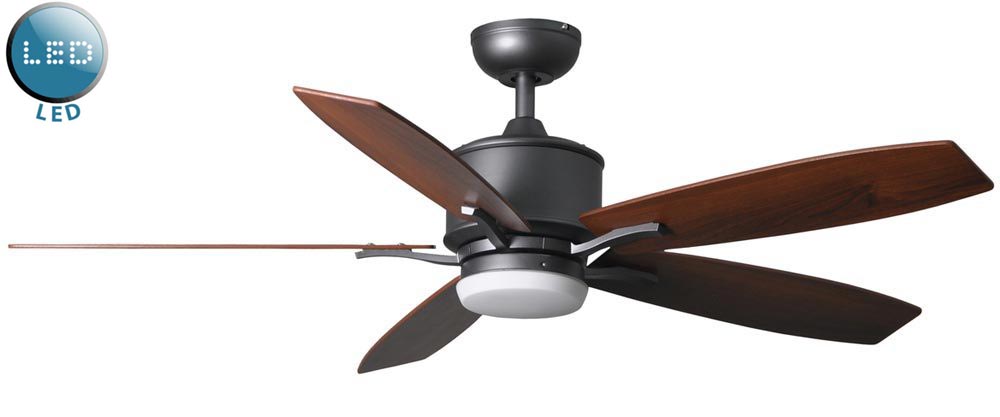 Prima 52″ Remote Control Ceiling Fan LED Light Natural Iron